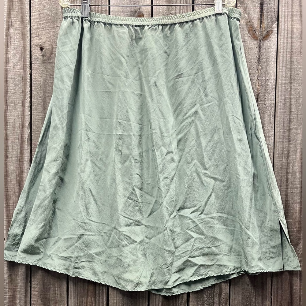 Rare‎ 100% silk skirt large stretchy waist Aliki Yamani Creations lightweight